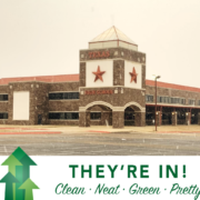 Texas High School in snow